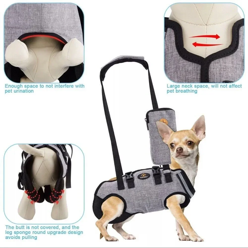 Own Pets harness‎ gray and black  for large dogs